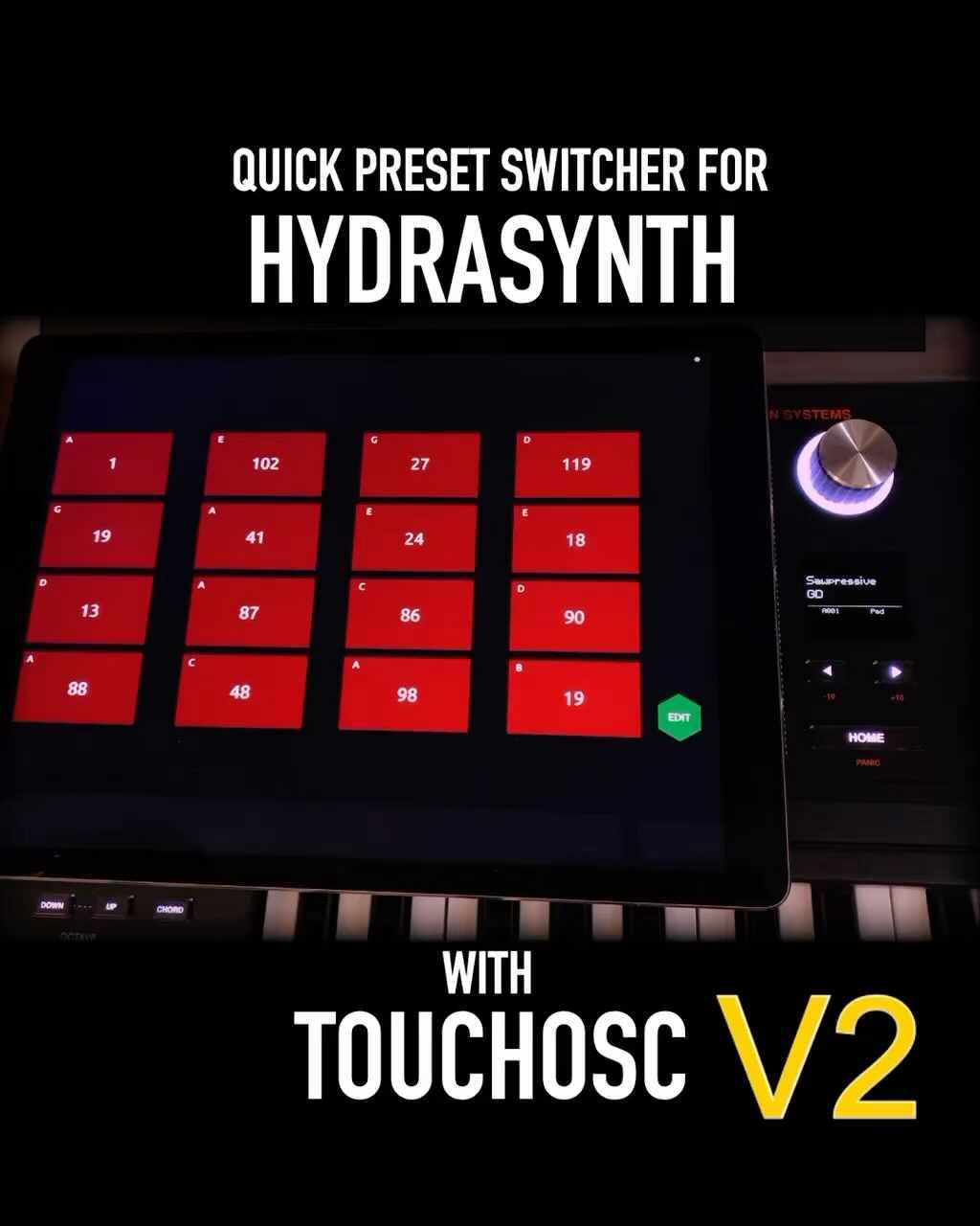 NEW VERSION of Hydrasynth Preset Switcher